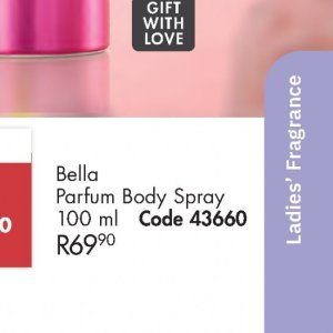 Body spray at Justine