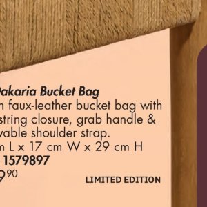 Bucket at Justine