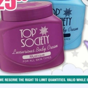 Body cream at Three Star Cash and Carry