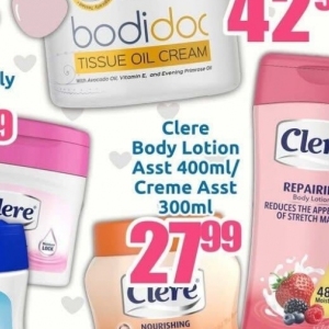 Body lotion at Three Star Cash and Carry