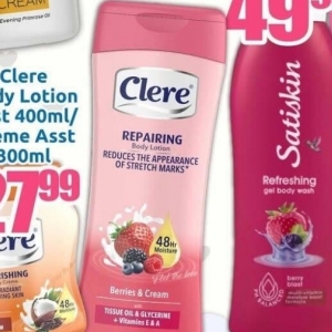 Body lotion at Three Star Cash and Carry