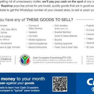 Appliances at Cash Crusaders