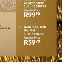 Hair gel at AVON
