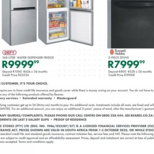 Fridge at Beares