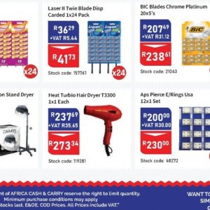 Dryer at Africa Cash and Carry