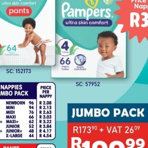 Diapers pampers  at Africa Cash and Carry