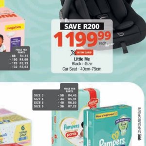 Car seat at Checkers