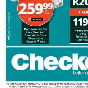 Pants at Checkers