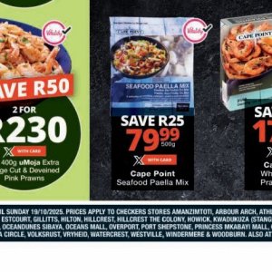 Seafood at Checkers