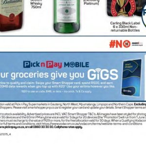 Smartphone at Pick n Pay Hyper