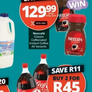 Coffee nescafe  at Checkers