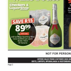 Bottle at Checkers