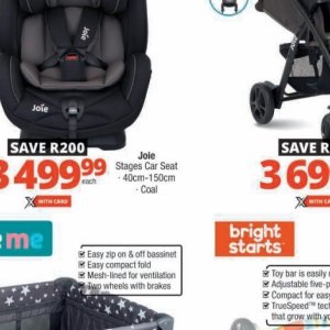 Car seat at Checkers