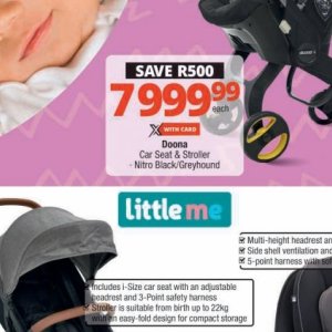 Car seat at Checkers