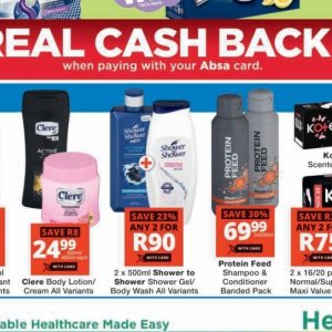 Shower at Checkers