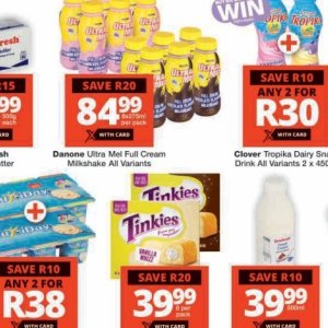Cream danone  at Checkers