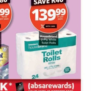 Toilet rolls at Checkers