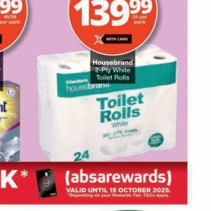 Toilet rolls at Checkers