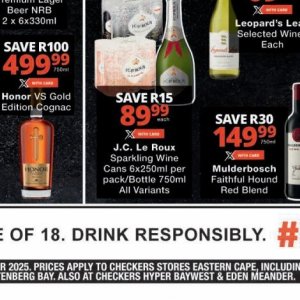 Bottle at Checkers