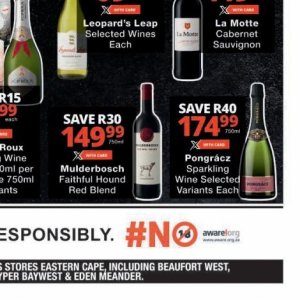 Wine at Checkers