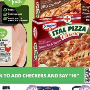 Pizza at Checkers
