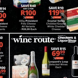 Wine at Checkers