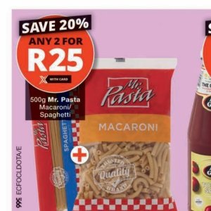 Pasta at Checkers