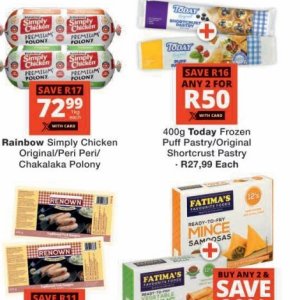Puff pastry at Checkers