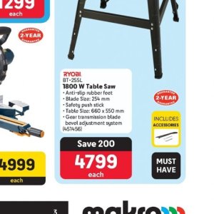 Saw at Makro