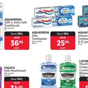 Toothpaste aquafresh  at Makro