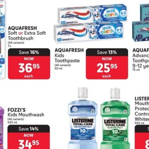 Toothpaste aquafresh  at Makro