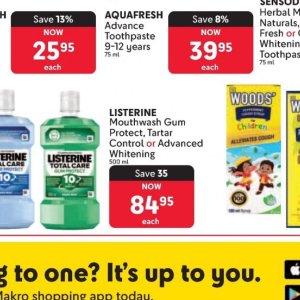 Mouthwash listerine  at Makro
