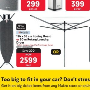 Ironing board at Makro