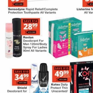 Body spray at Checkers