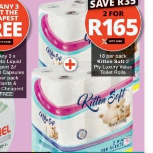 Toilet rolls at Checkers
