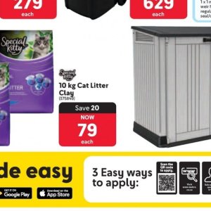 Cat litter at Makro