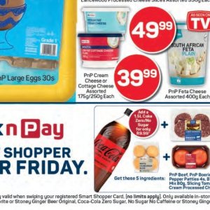 Cottage cheese at Pick n Pay Hyper