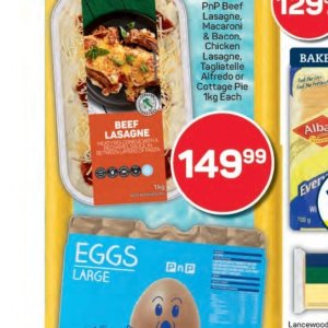 Lasagne at Pick n Pay Hyper