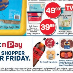Cottage cheese at Pick n Pay Hyper