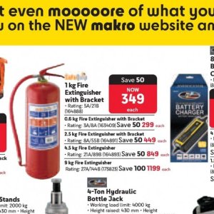 Fire extinguisher at Makro