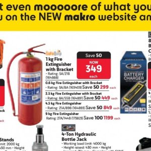 Fire extinguisher at Makro