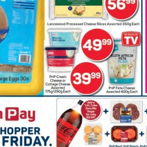 Cottage cheese at Pick n Pay Hyper
