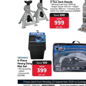 Car mat at Makro