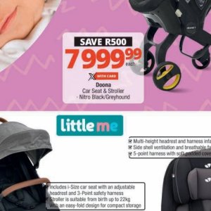 Car seat at Checkers Hyper