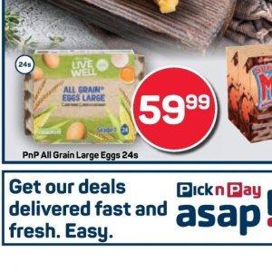 Eggs at Pick n Pay Hyper