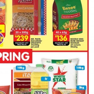 Pasta at Shoprite