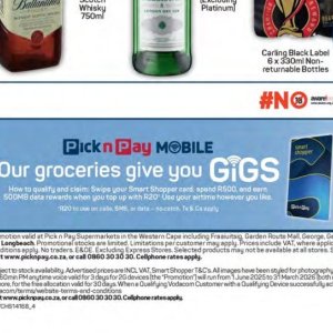 Smartphone at Pick n Pay Hyper