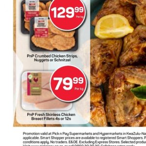 Schnitzel at Pick n Pay Hyper