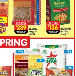 Spaghetti at Shoprite