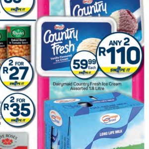 Ice cream at Pick n Pay Hyper